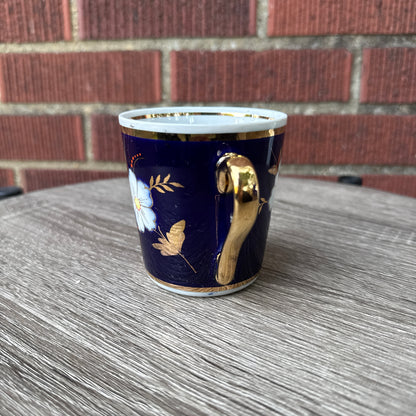 Vintage Cobalt Blue Tea Cup