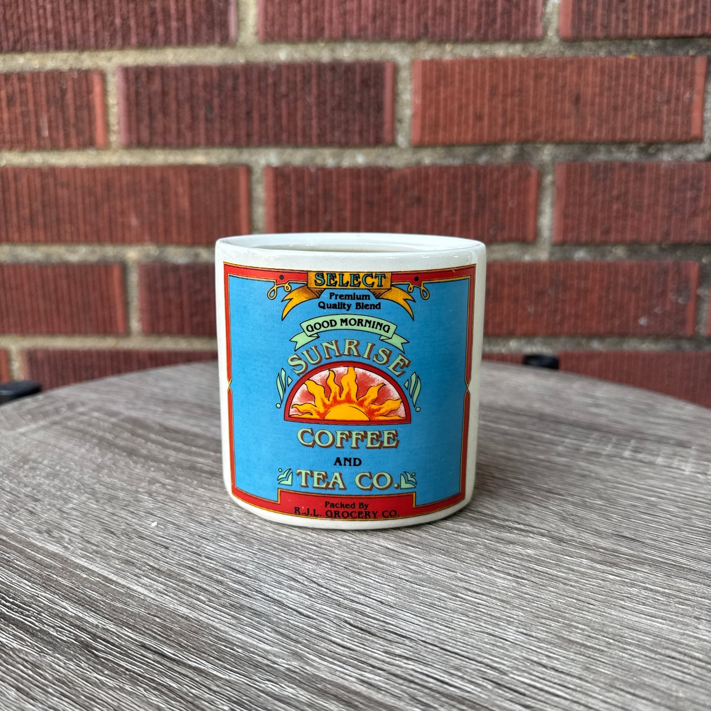 Vintage Ceramic Good Morning Coffee Canister