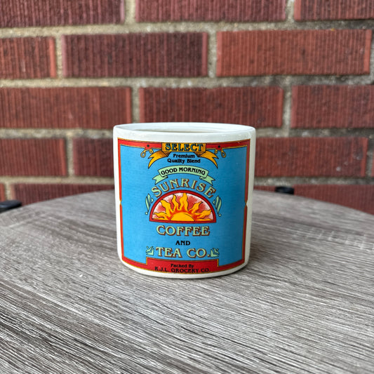 Vintage Ceramic Good Morning Coffee Canister