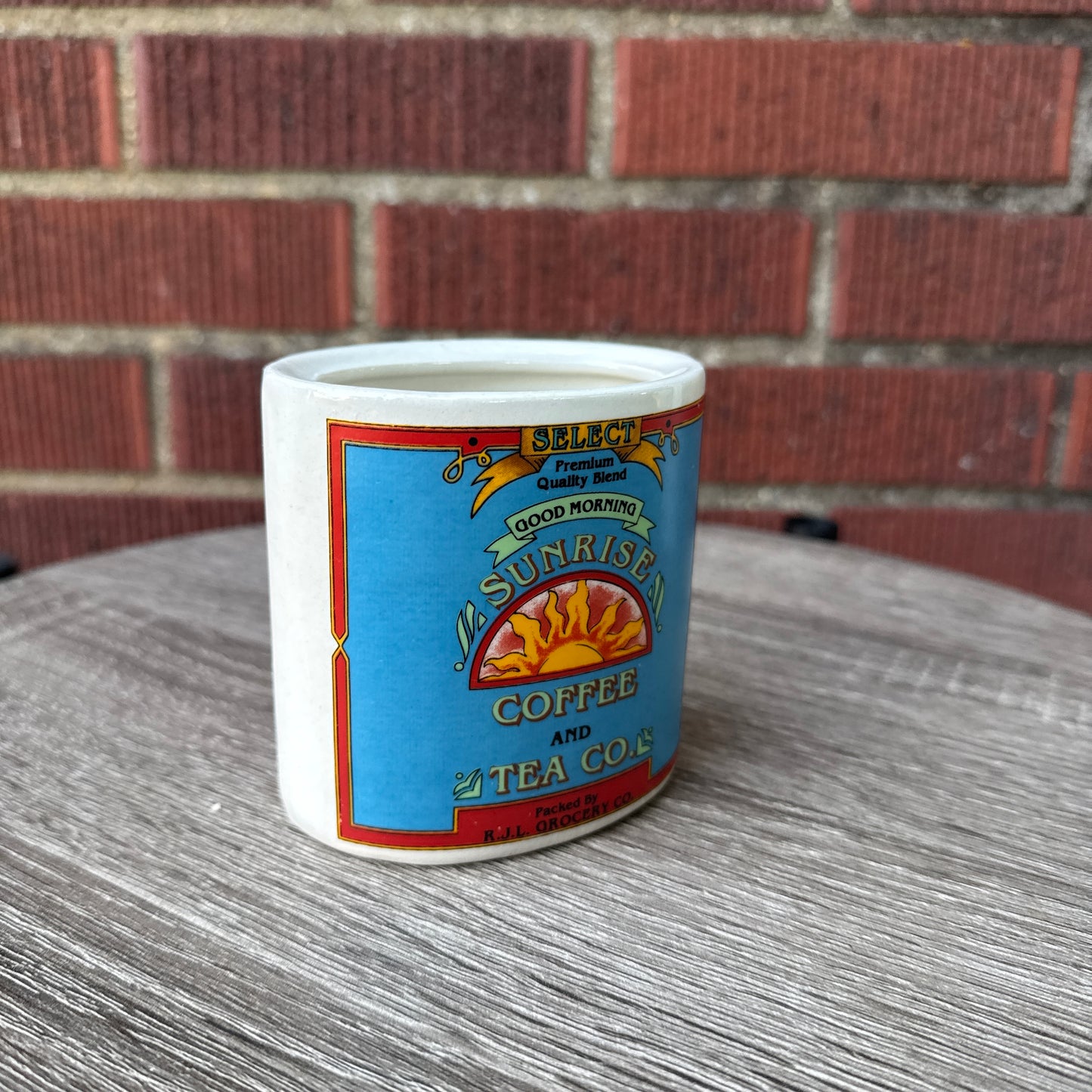 Vintage Ceramic Good Morning Coffee Canister