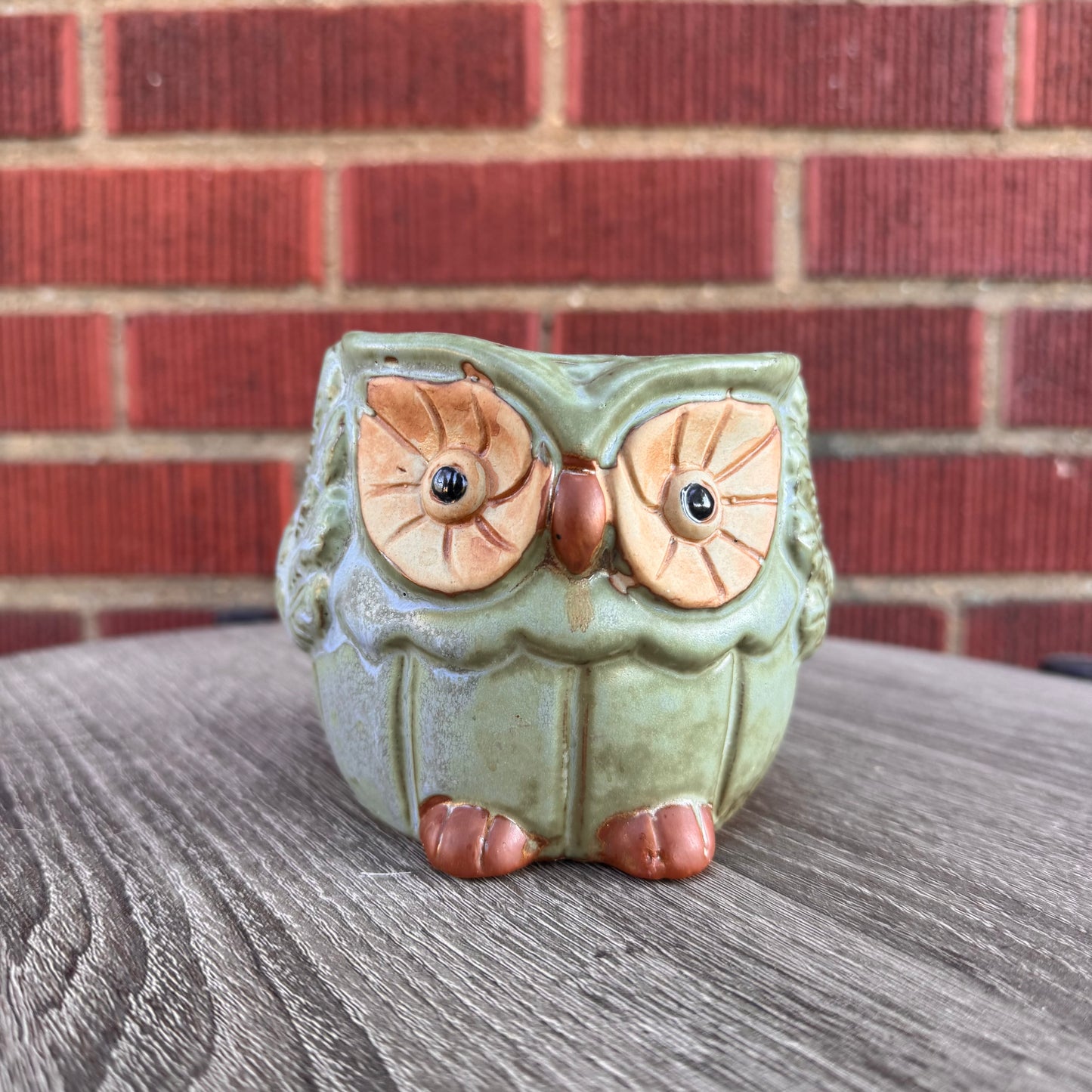 Ceramic Owl Planter (Small)