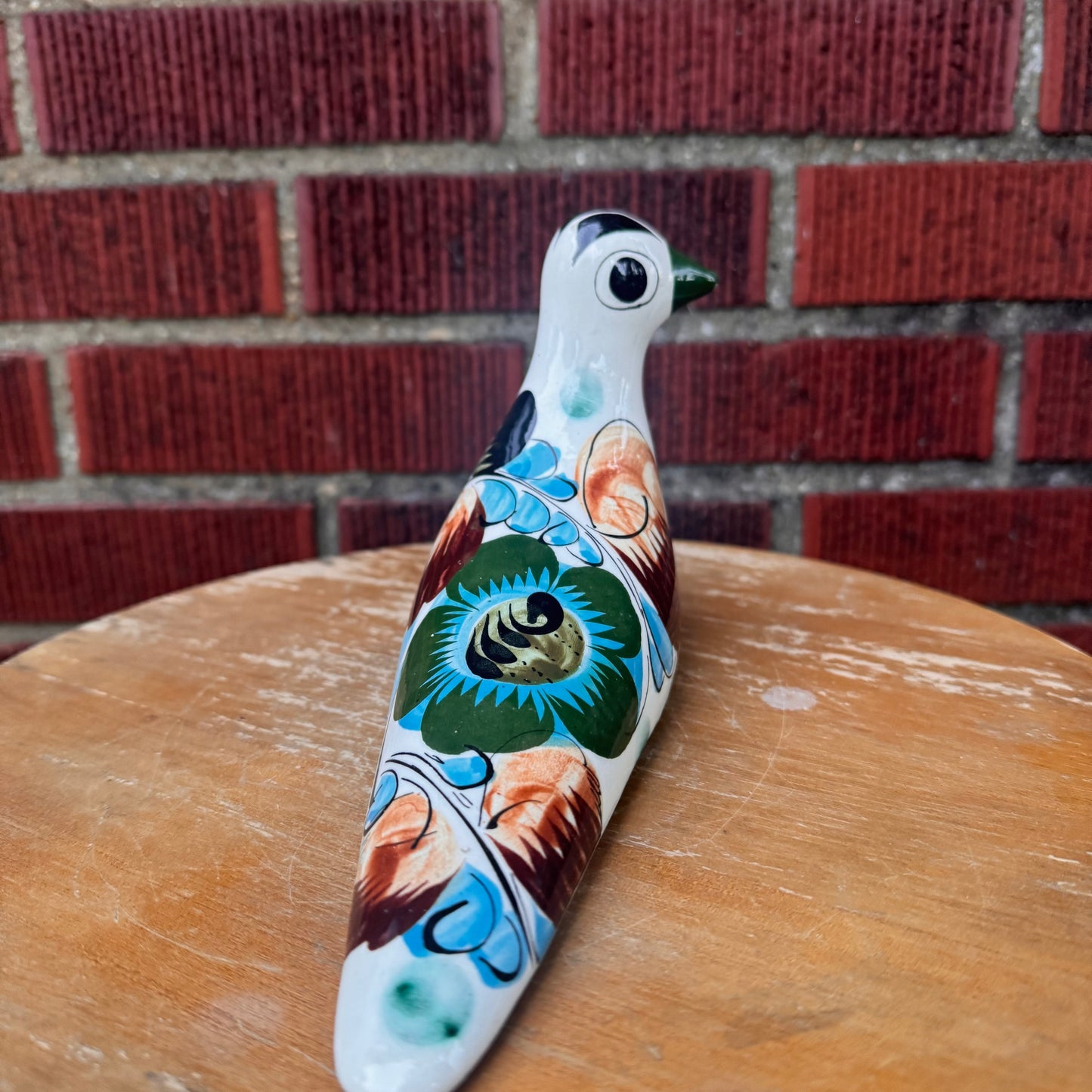 Tonala Mexico Bird Pottery Figurine