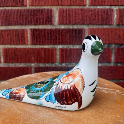 Tonala Mexico Bird Pottery Figurine