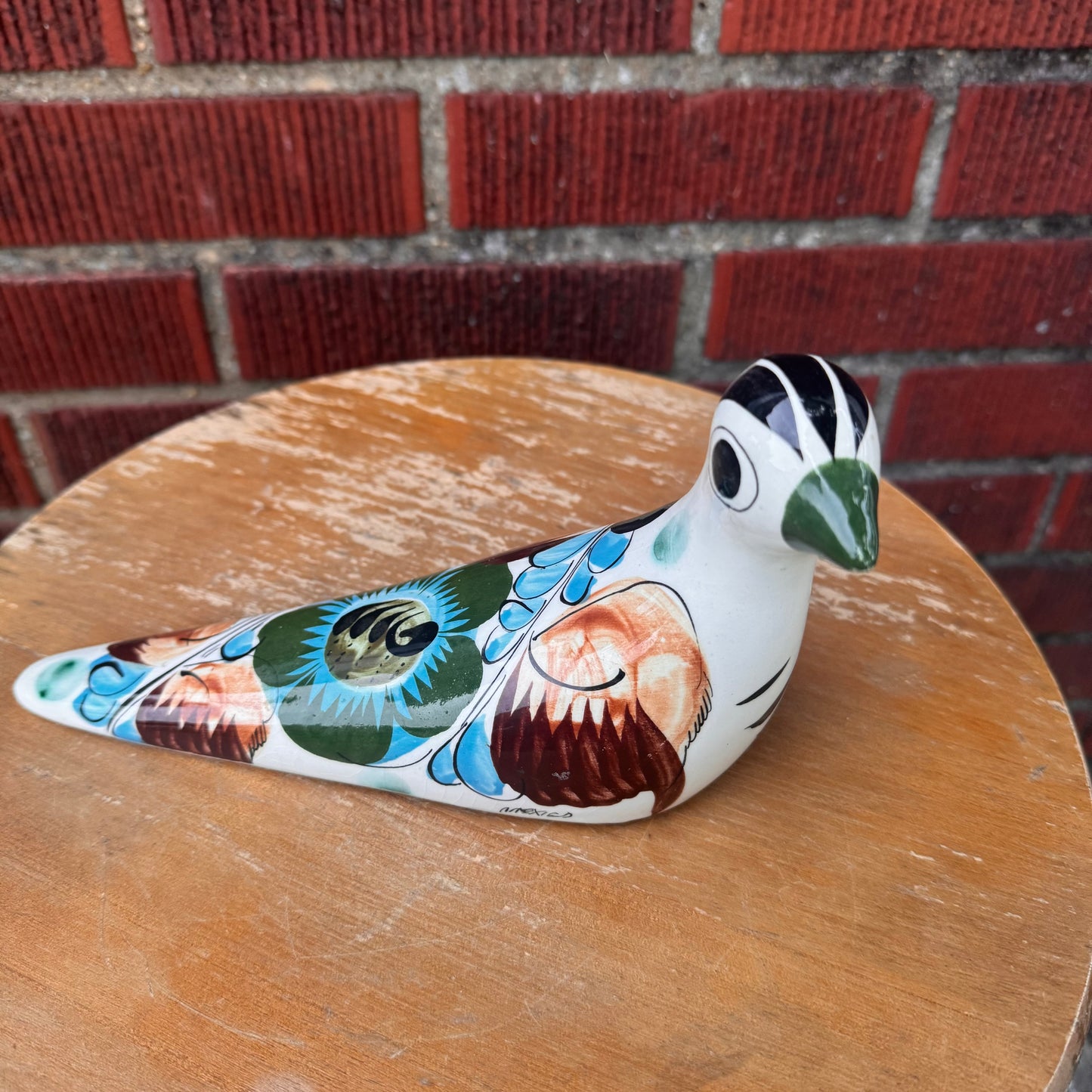 Tonala Mexico Bird Pottery Figurine
