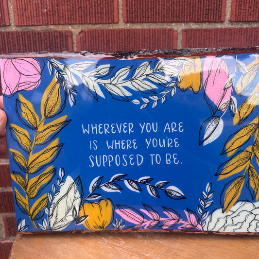Original Acrylic Painting on Wood w/ Resin