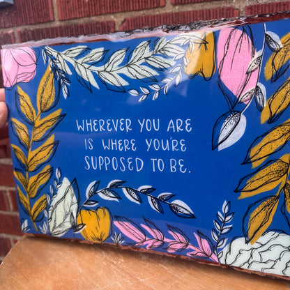 Original Acrylic Painting on Wood w/ Resin
