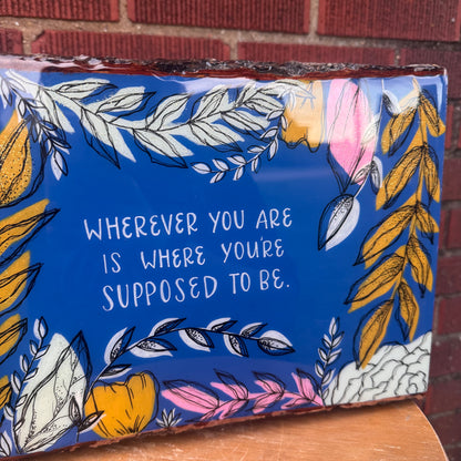 Original Acrylic Painting on Wood w/ Resin