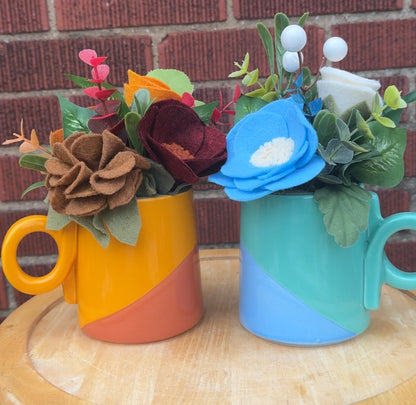 Color Block Mug Bouquets