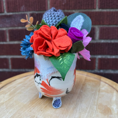 Blush Mango Pottery Bouquet