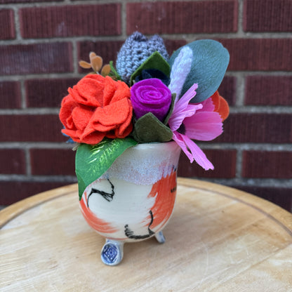 Blush Mango Pottery Bouquet