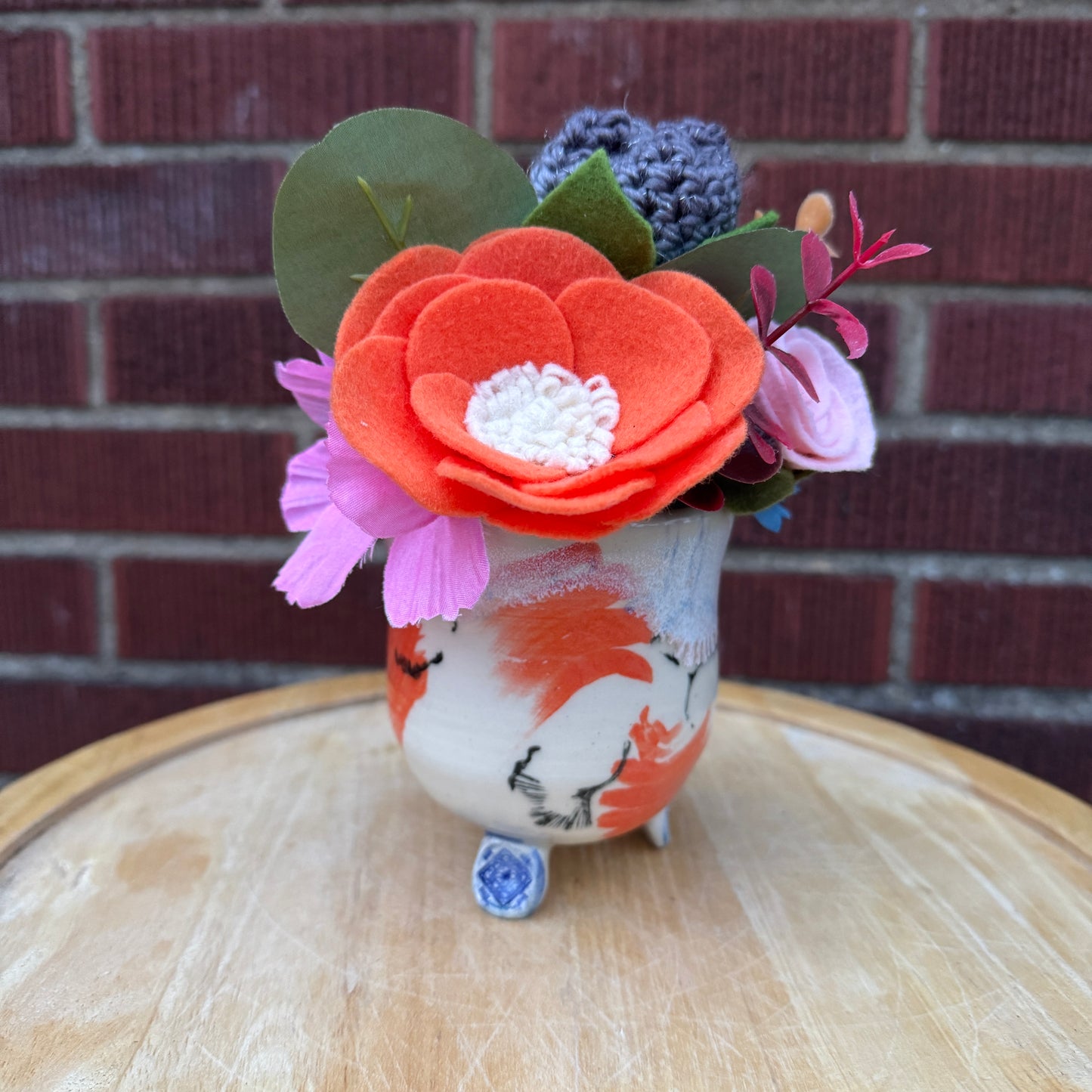 Blush Mango Pottery Bouquet