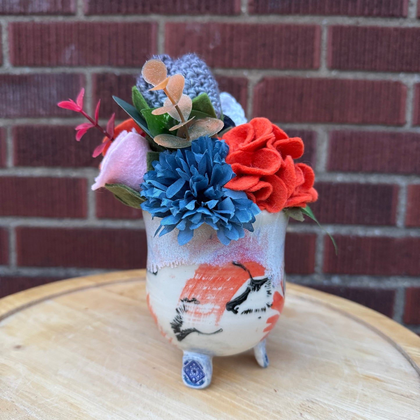 Blush Mango Pottery Bouquet