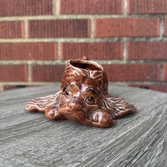Vintage Cocker Spaniel Dog Planter