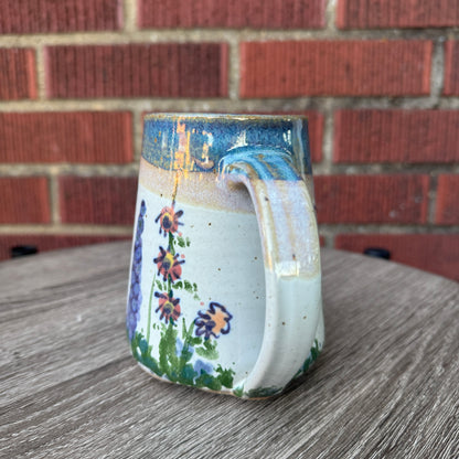 Handmade Wildflower Pottery Mug
