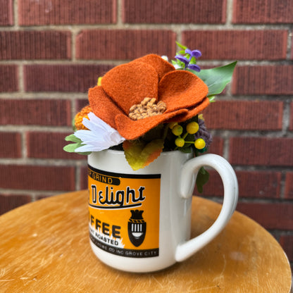 Vintage Daily Delight Coffee Mug Bouquet