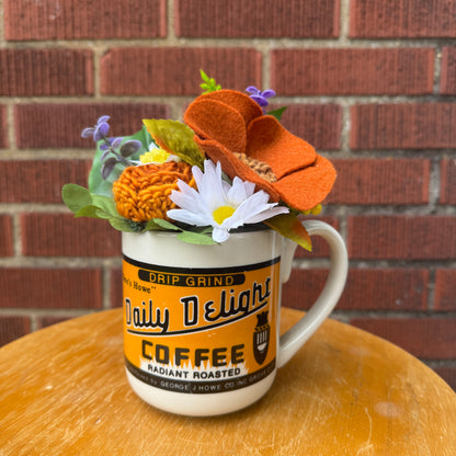 Vintage Daily Delight Coffee Mug Bouquet