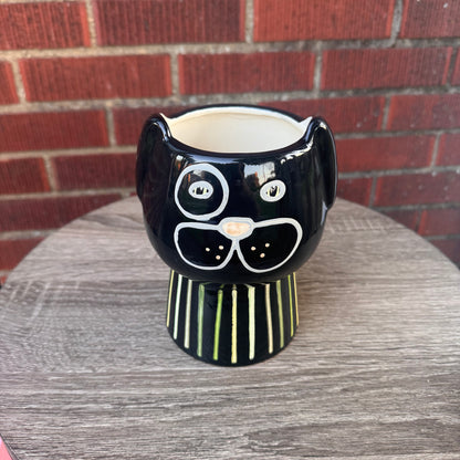 Ceramic Family Dog Outdoor Planter