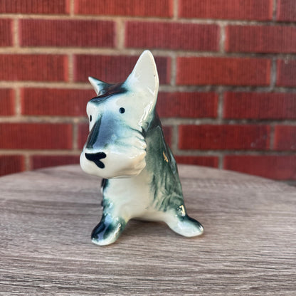 Vintage Scottie Terrier Dog Ceramic Planter