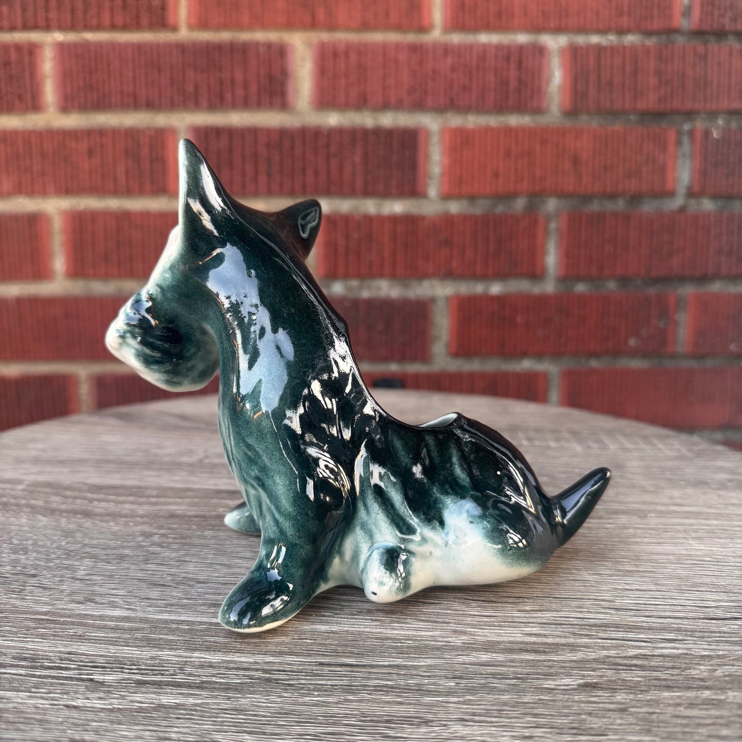 Vintage Scottie Terrier Dog Ceramic Planter