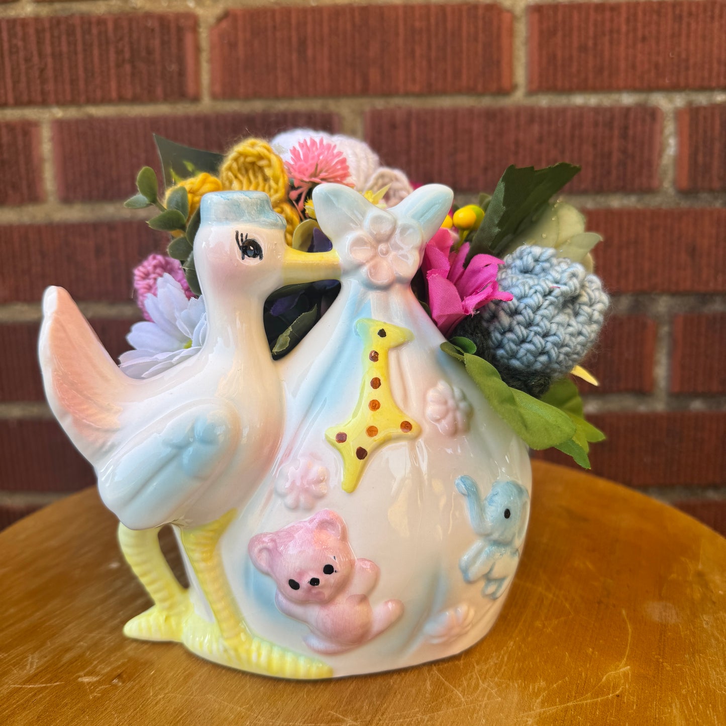 Vintage Stork/New Baby Bouquet