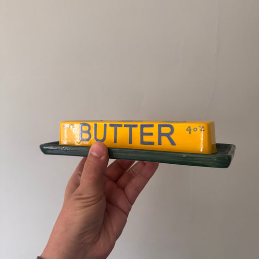 Ceramic Butter Candle Holder
