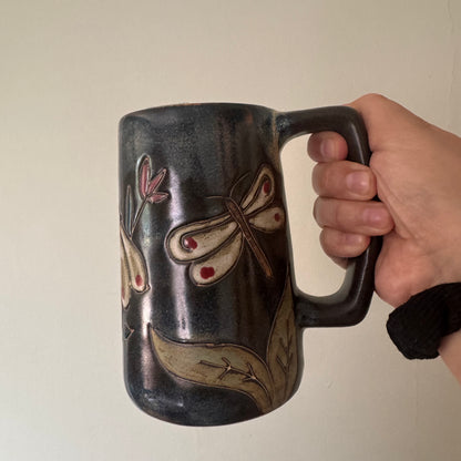 Dragonfly Butterfly Mug (Custom Bouquet)