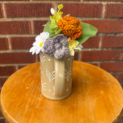 Vintage Tan & White Hartstone Bouquet