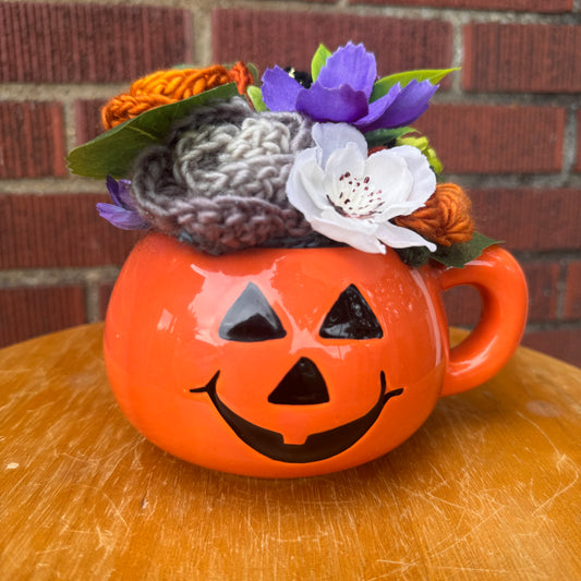 Jackolantern Face Mug Bouquet