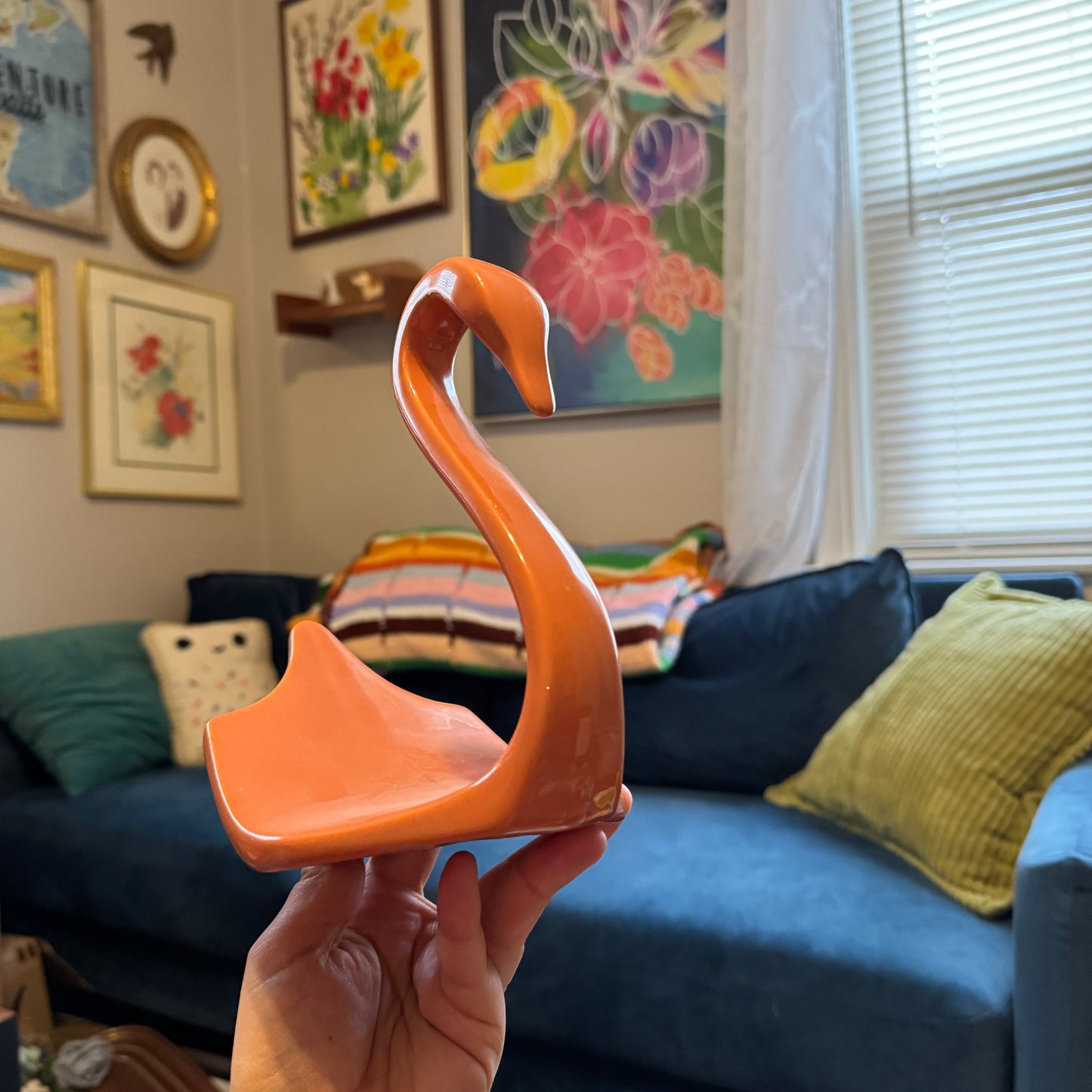 Vintage Swan Towel Holder