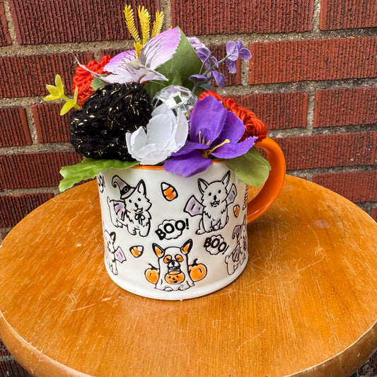 Eli & Ana Halloween Dog Mug Bouquet