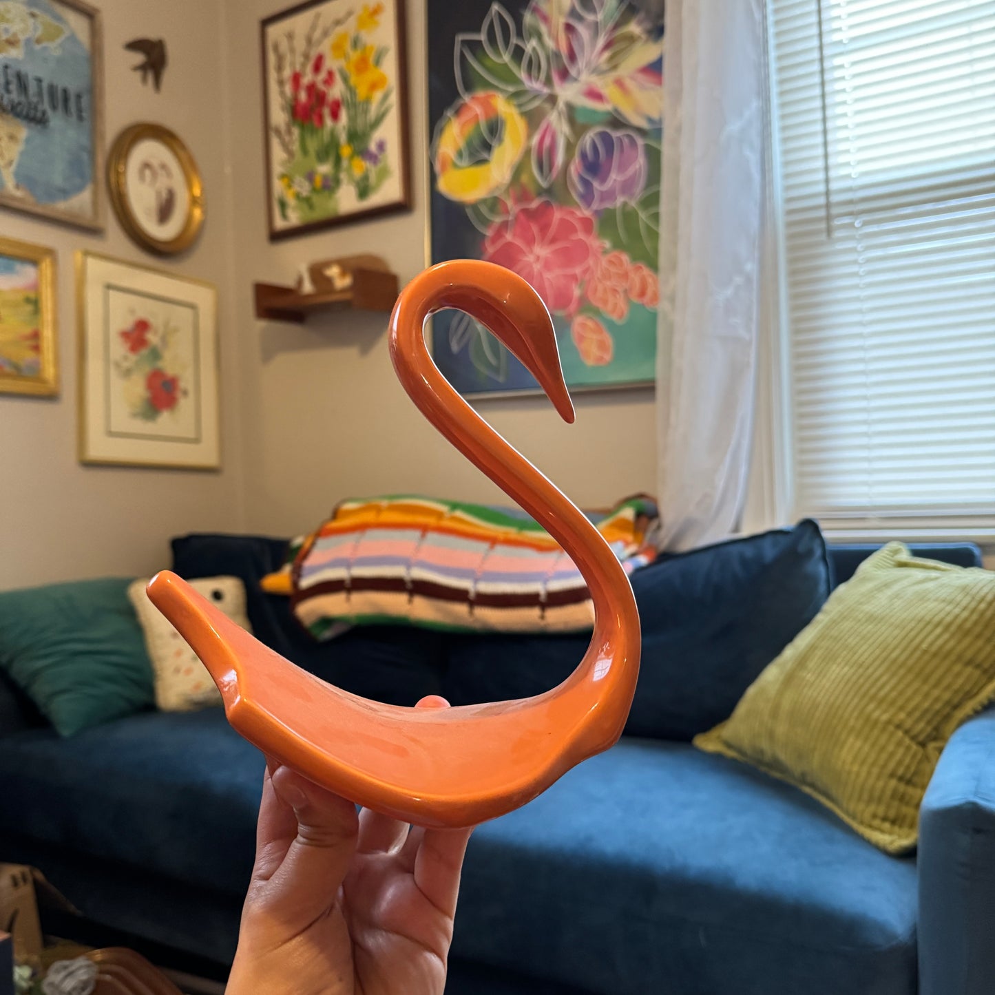 Vintage Swan Towel Holder