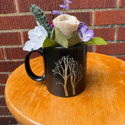 Vintage Otagiri Owl Mug Bouquet