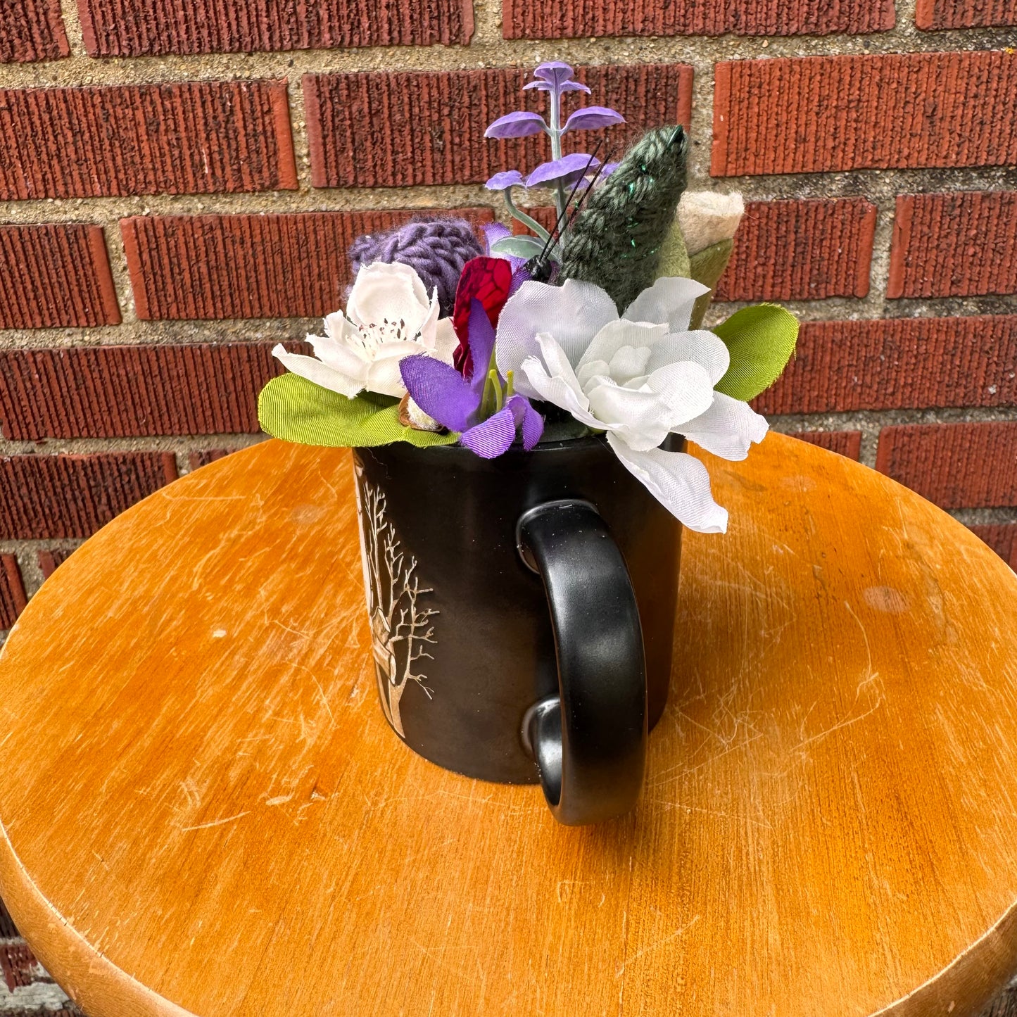 Vintage Otagiri Owl Mug Bouquet