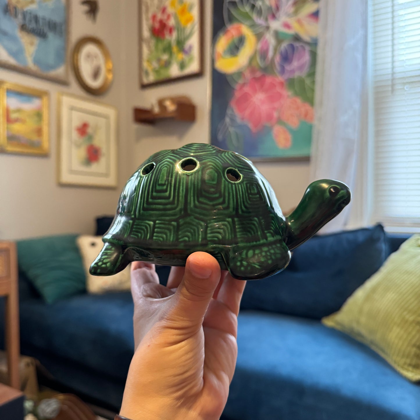 Ceramic Green Turtle