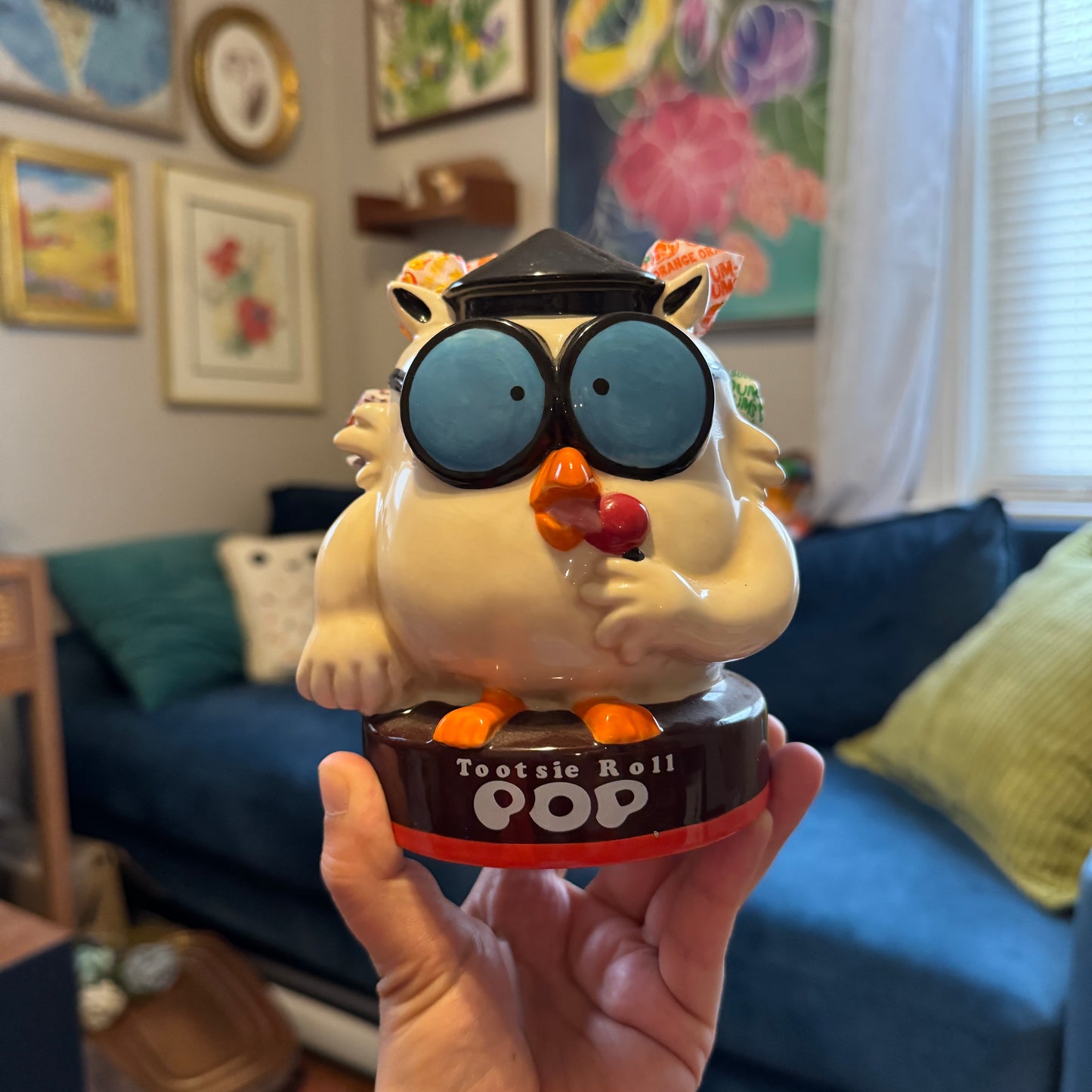 Tootsie Roll Owl Loli-Pop Holder