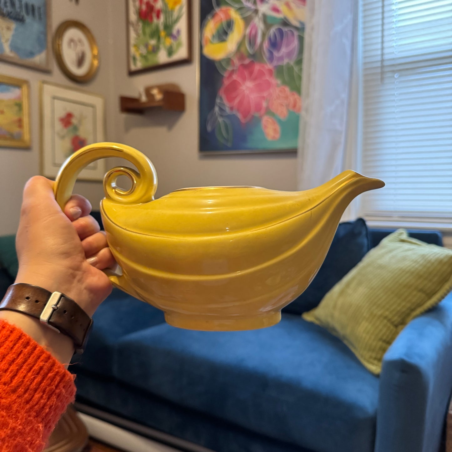 Vintage Hall China Genie Lamp