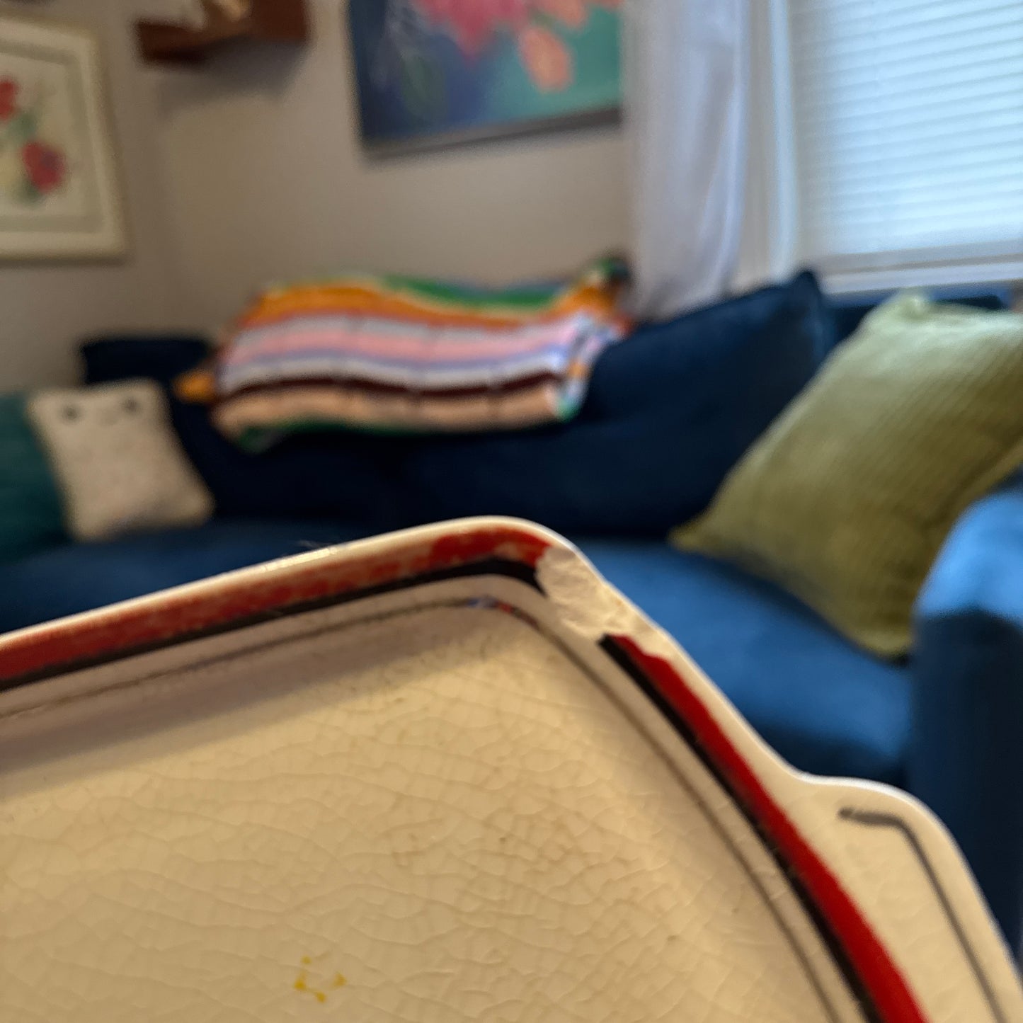 Vintage Sailboat Sugar, Creamer & Plate Set