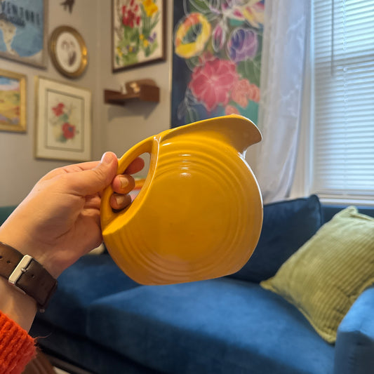 Small Yellow Fiestaware Pitcher