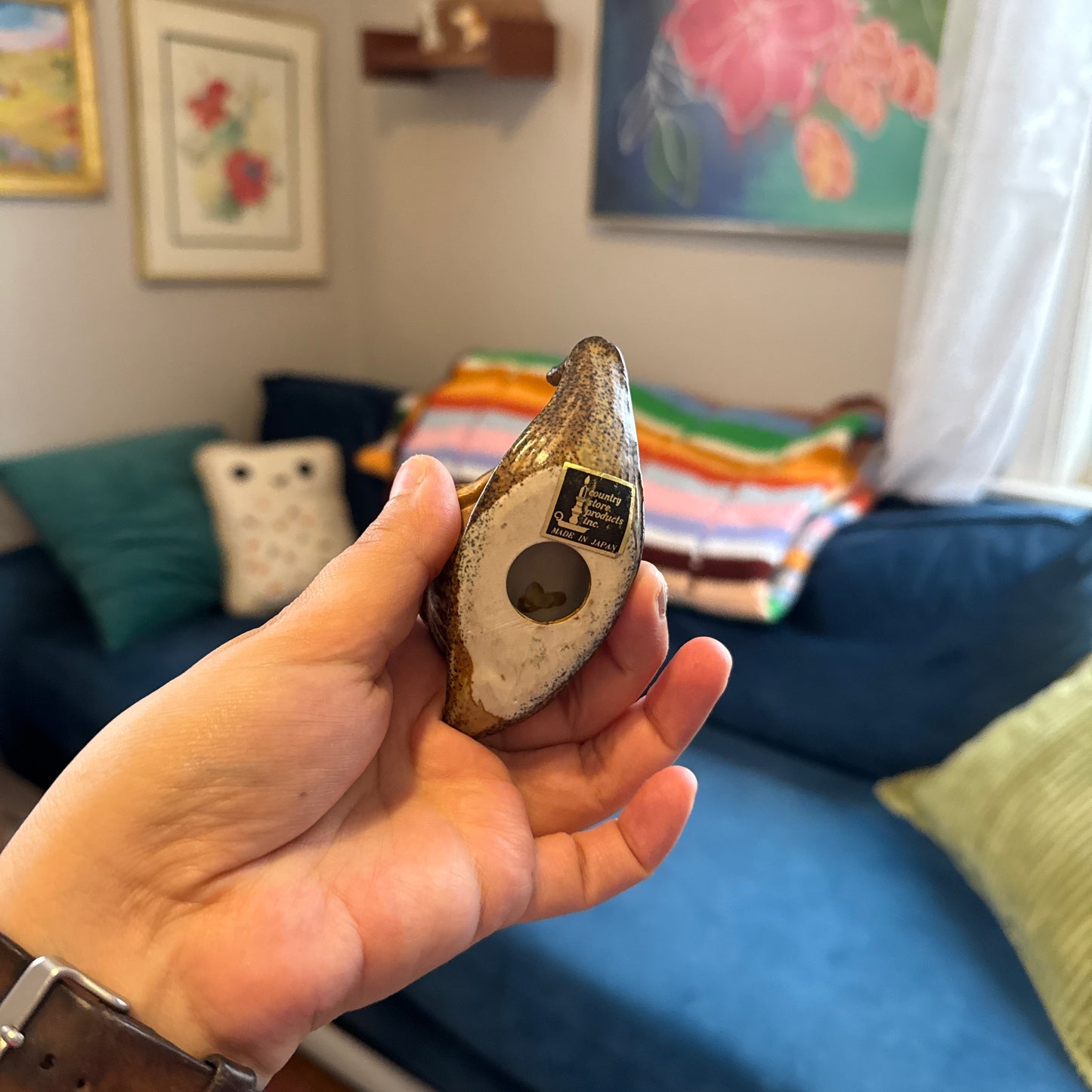 Ceramic Snail Incense Holder