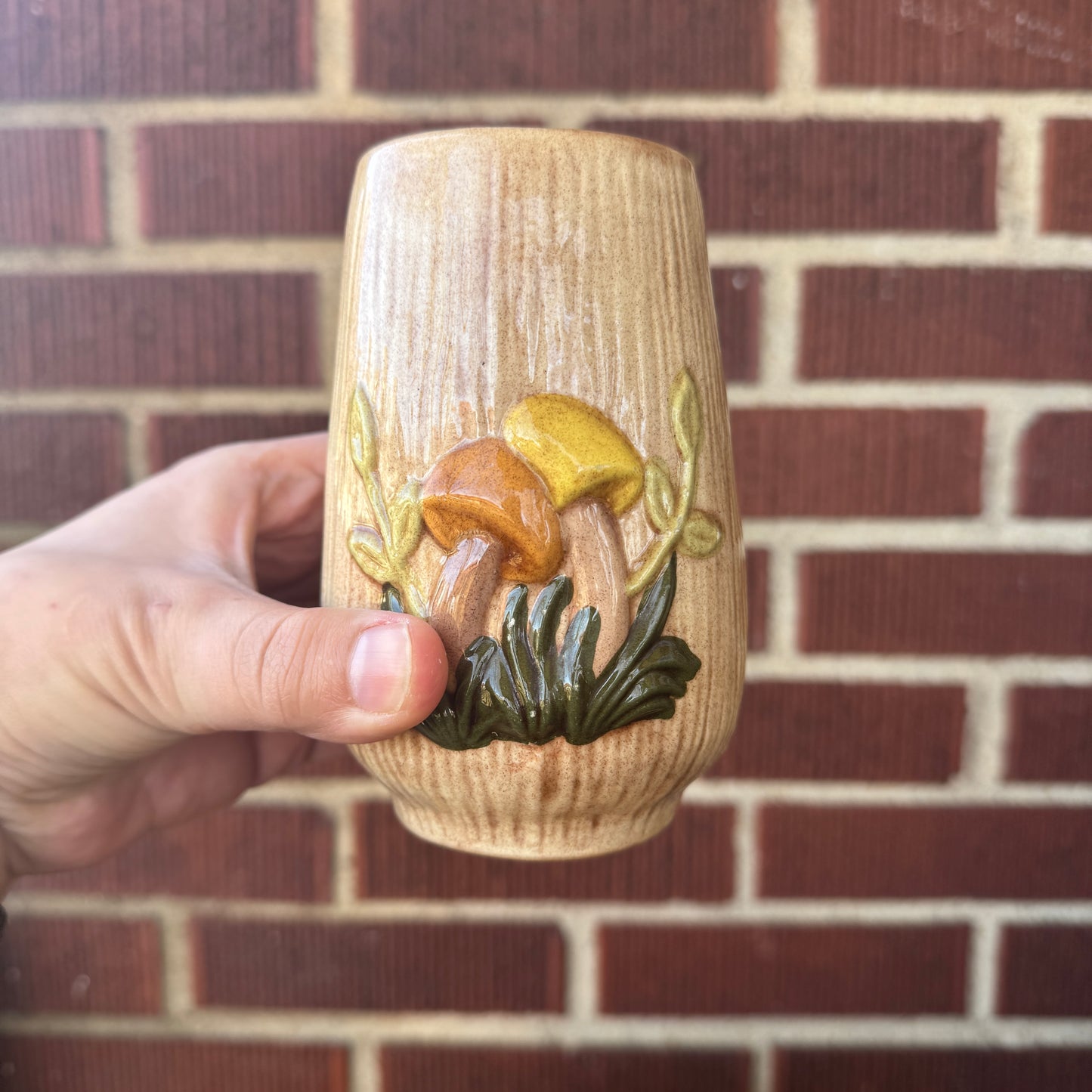 Vintage Arnel Ceramic Mushroom Tumbler