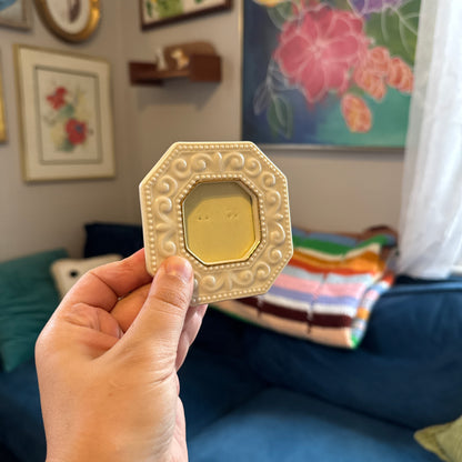 Vintage Ivory/Beige Porcelain Frames (3 Pc)