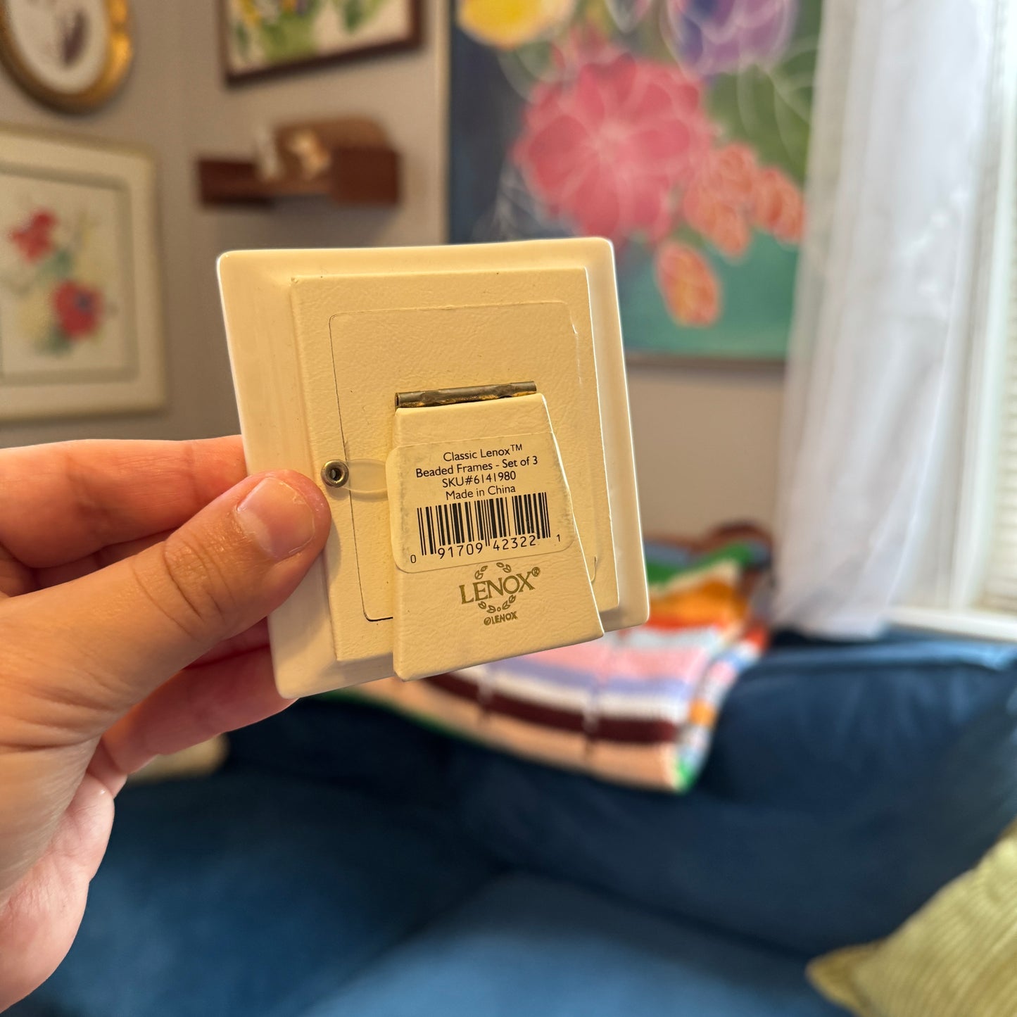 Vintage Ivory/Beige Porcelain Frames (3 Pc)