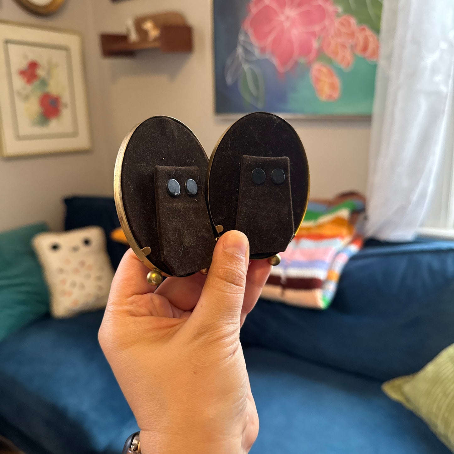 Oval Brass Frames (2 Pc)