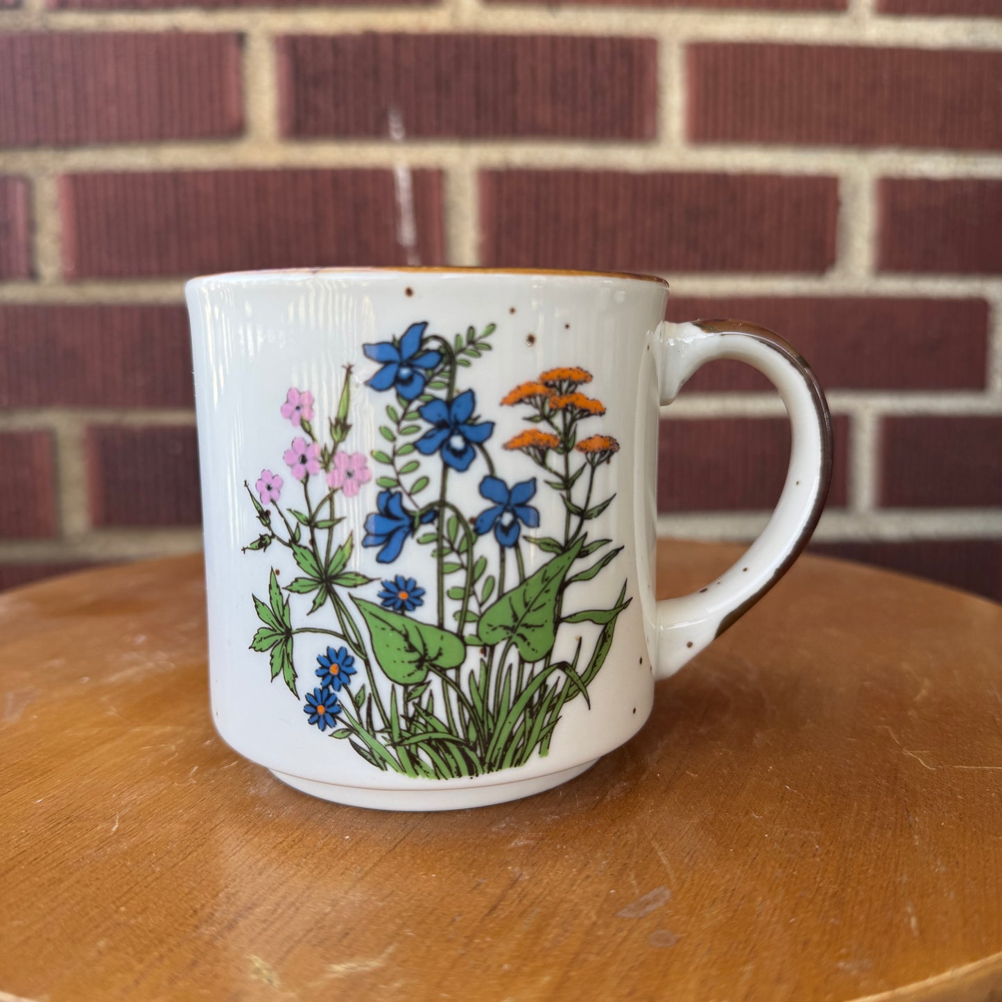 Vintage Japan Stoneware Mug (Blue)