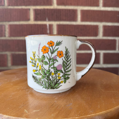 Vintage Japan Stoneware Mug (Yellow)