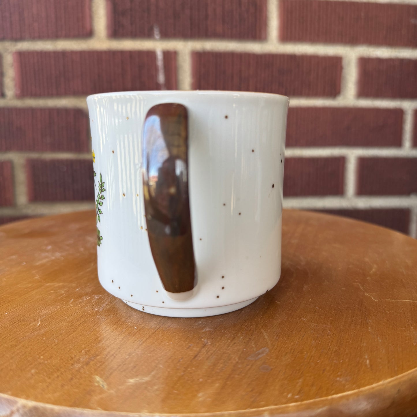 Vintage Japan Stoneware Mug (Orange)