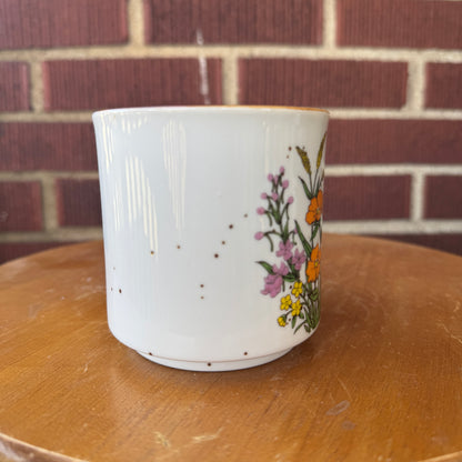 Vintage Japan Stoneware Mug (Orange)