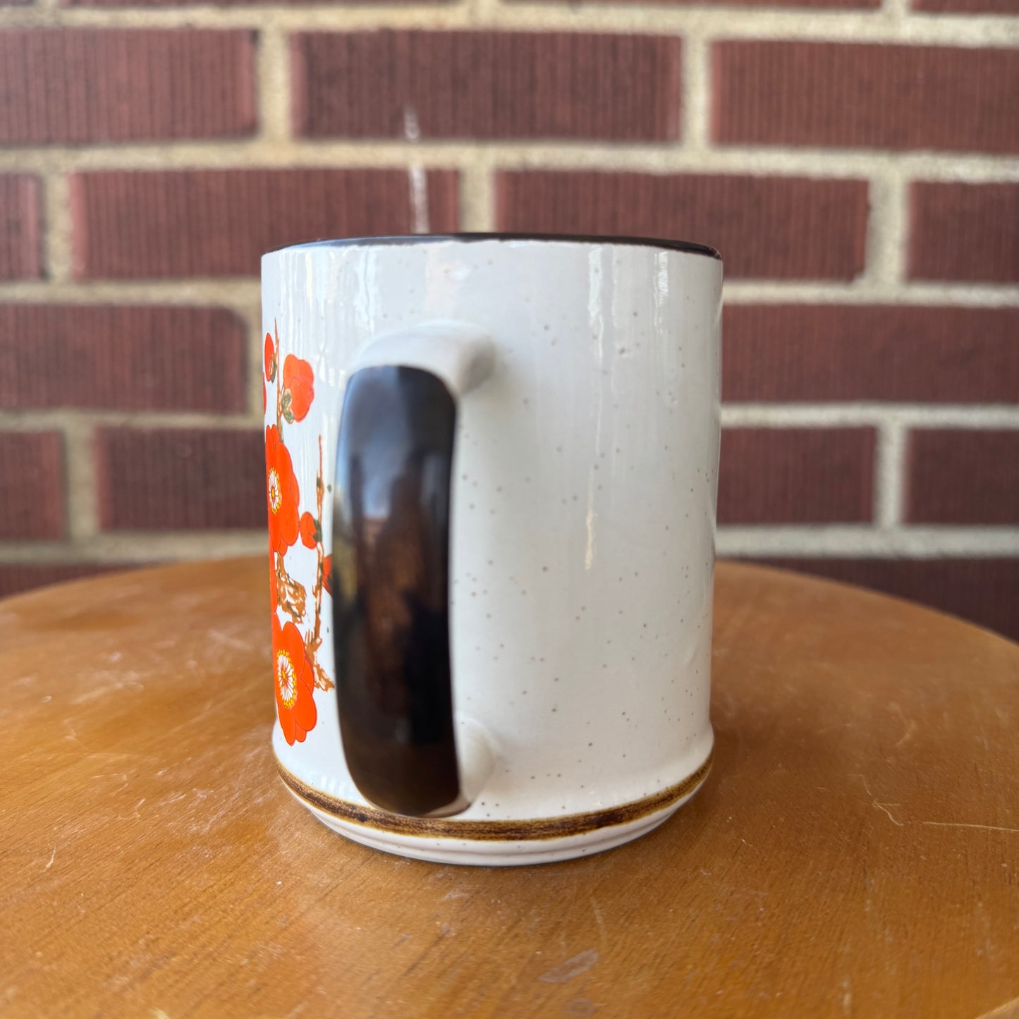 Vintage Japan Stoneware Mug (Red)