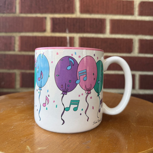 Vintage 1992 Susan Burger Balloons Mug