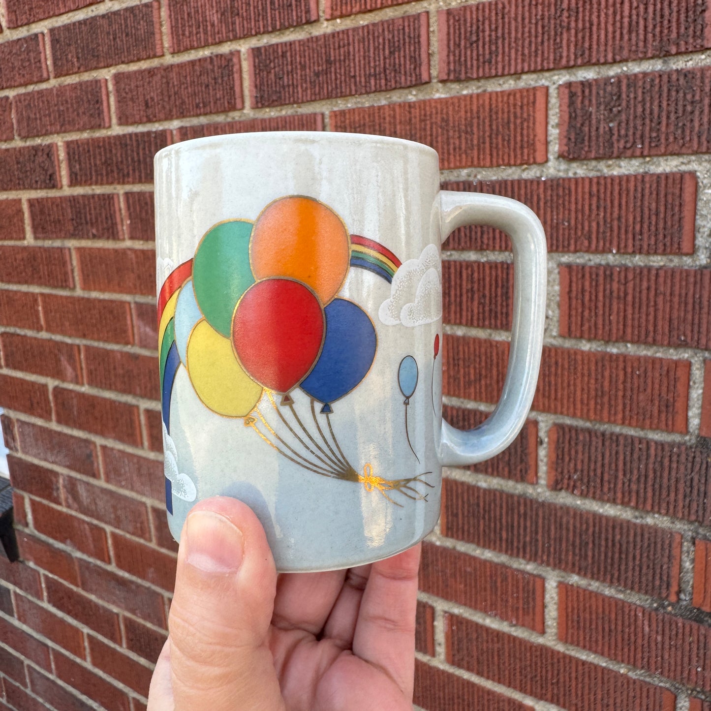 Vintage 1980s Otagiri Balloon/Rainbow Mug